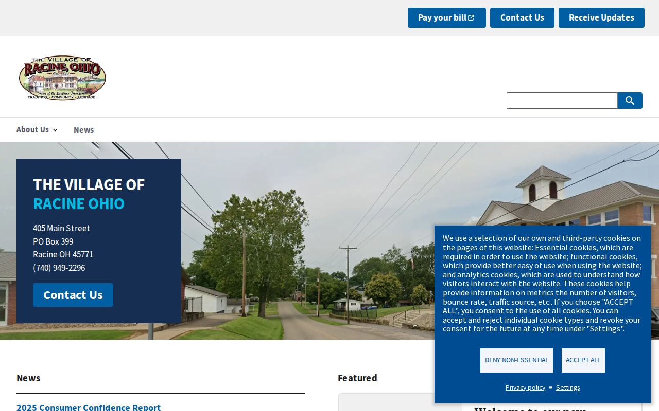 Meigs County court docket Racine Mayor's Court payment information